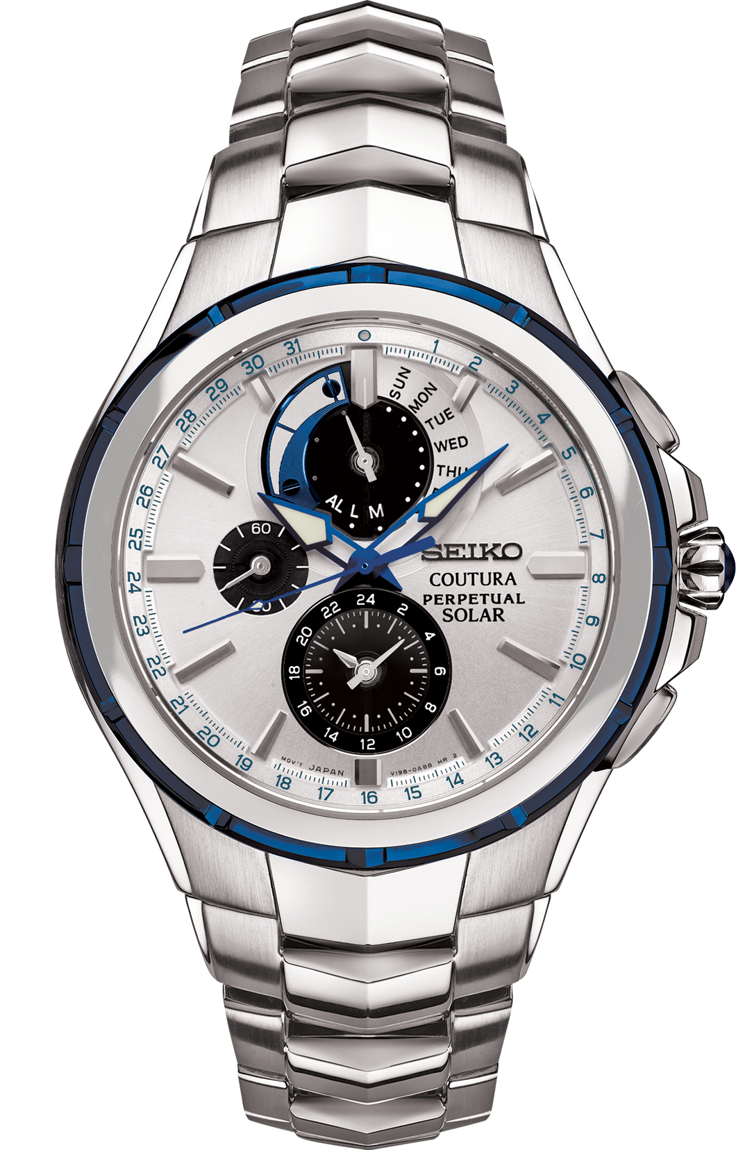 SEIKO COUTURA RADIO SYNC SOLAR SSC787 – Beach Cities Watch Company