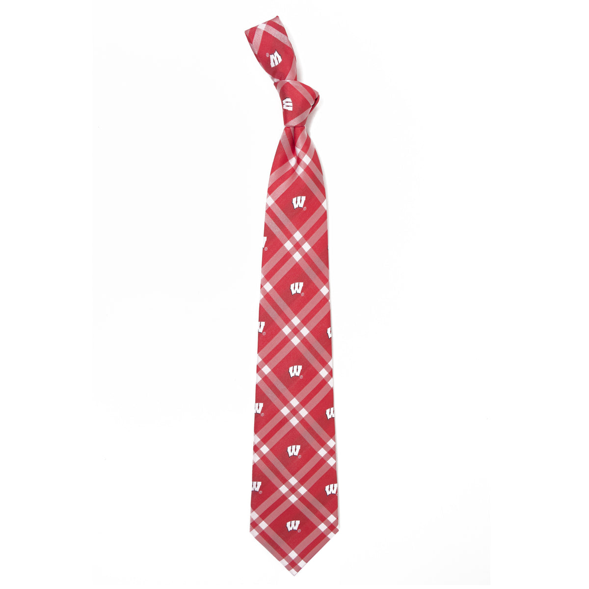 Wisconsin Tie Rhodes, Polyester Tie, Polyester Necktie – Eagles Wings