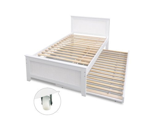 king single bed frame with trundle