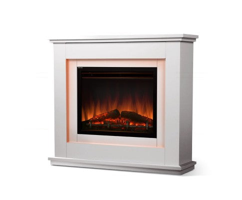 2000w Electric Fireplace Mantle Portable Fire Log Wood Heater 3d