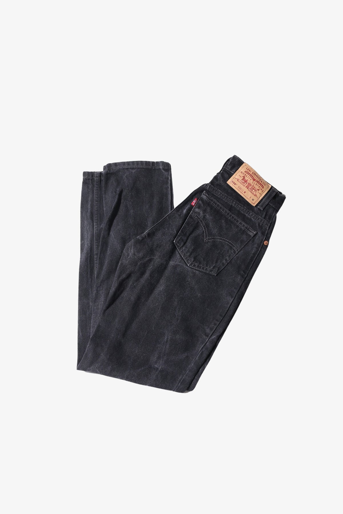 90'S LEVIS 550 RELAXED FIT TAPERED LEG BLACK WASH JEANS (LABELLED 3 JR –  Vintage Marketplace