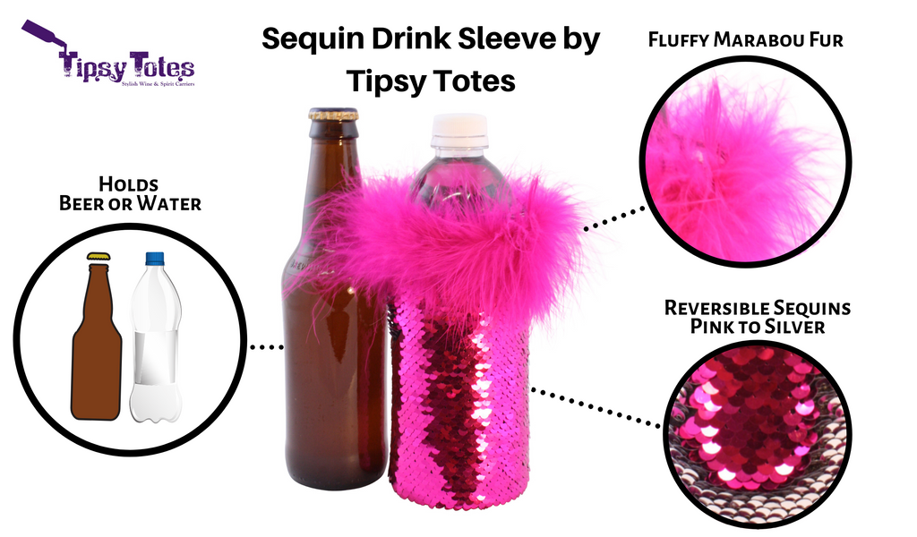 sequin koozie