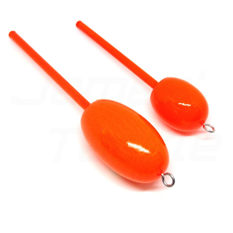 New fully assembled wooden egg bobbers size small .pink or orange.