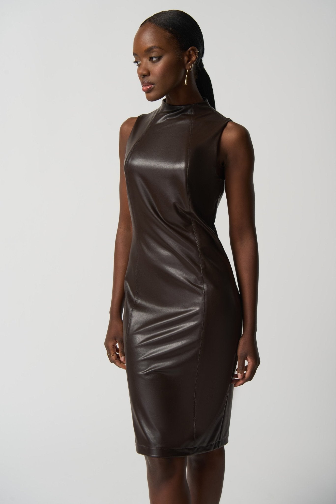 Joseph Ribkoff Pleated Sleeve Sheath Dress 233766 - Main Street