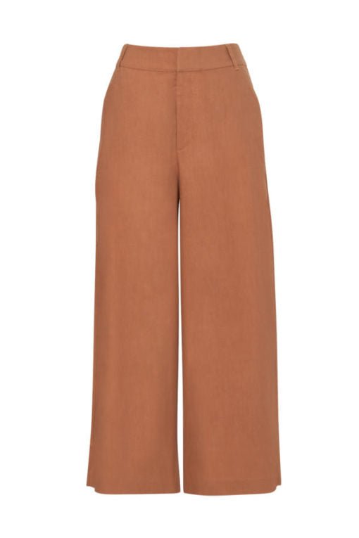 Shop The Metalen Gold Linen Wide Leg High Waisted Pant – ELK AU