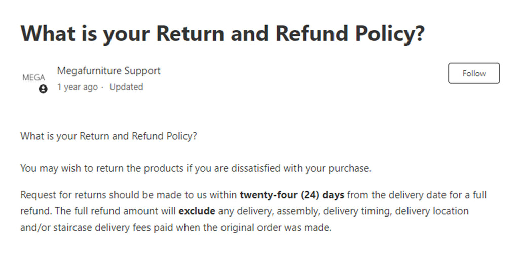 The good: You are generally allowed purchase returns