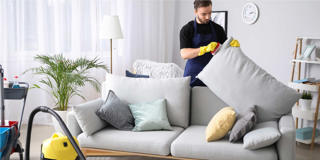 How Do I Deep Clean a Non-Detachable Sofa Cover?