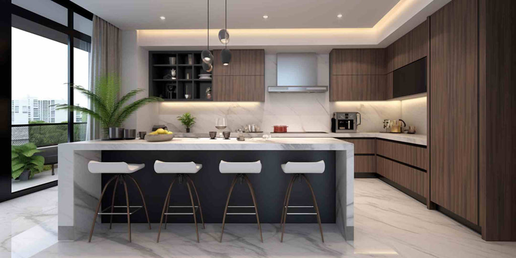 5-room HDB open concept kitchen