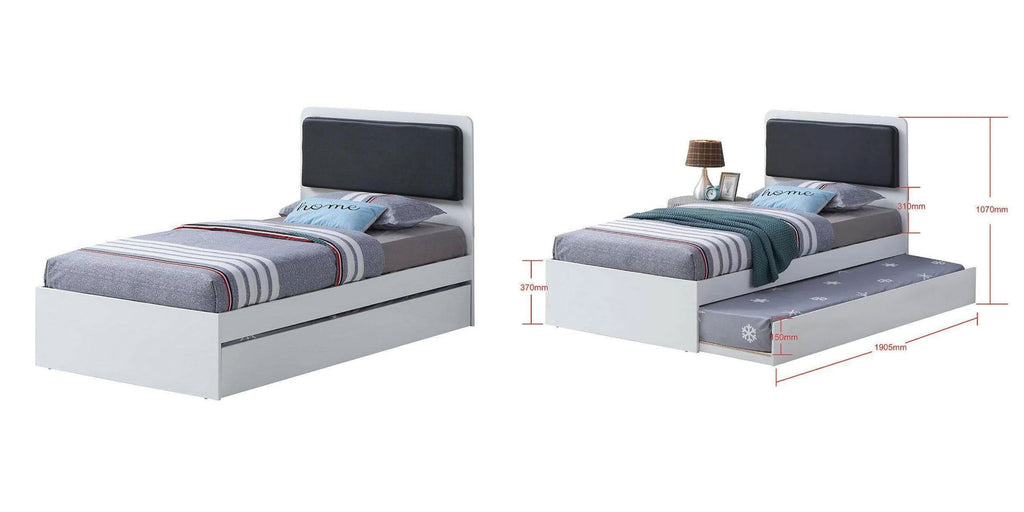 A trundle bed has a low weight capacity