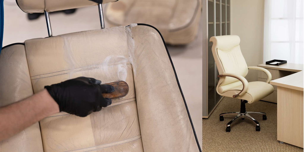 Can I follow the same cleaning steps for faux leather chairs?