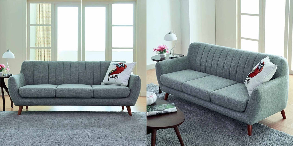 A notably welcoming piece - Ruth Grey Fabric Sofa