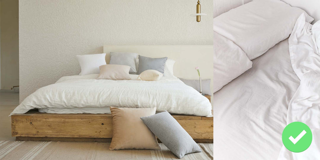 Design mistake 3 - Your bedding accessories are uncomfortable