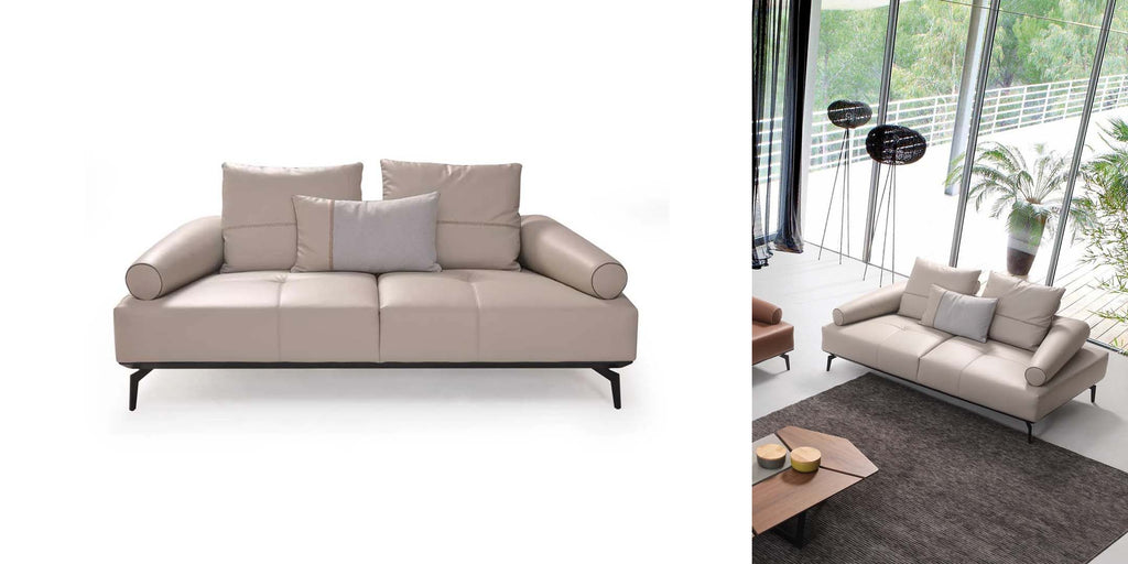 Elegant designer sofa - Liscio Genuine Leather Sofa by Chattel