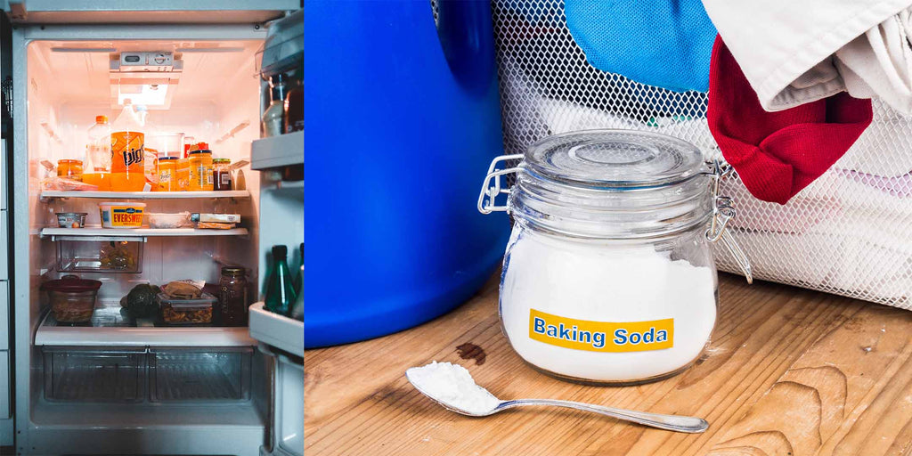 Eliminate fridge odours with baking soda