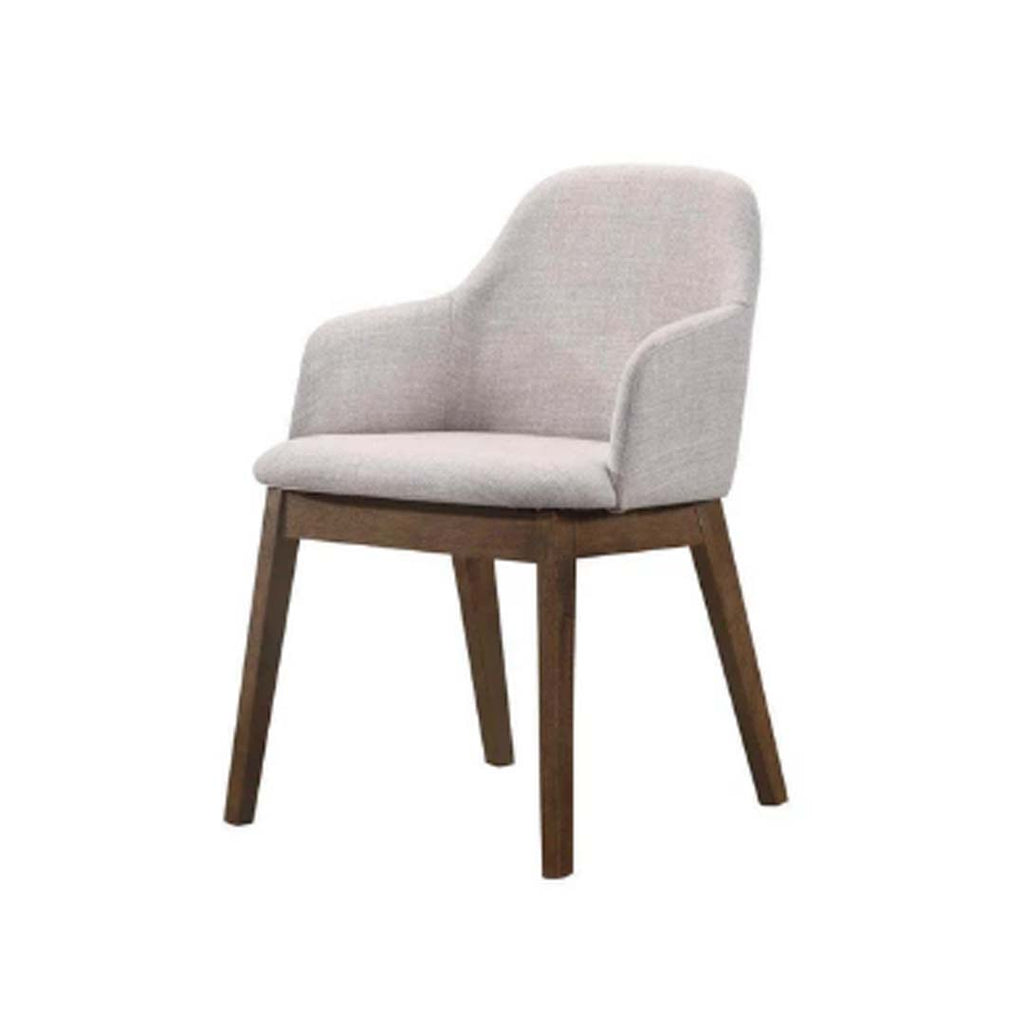 Embrace the warmth of upholstery - Lucas Light Grey Fabric Dining Chair