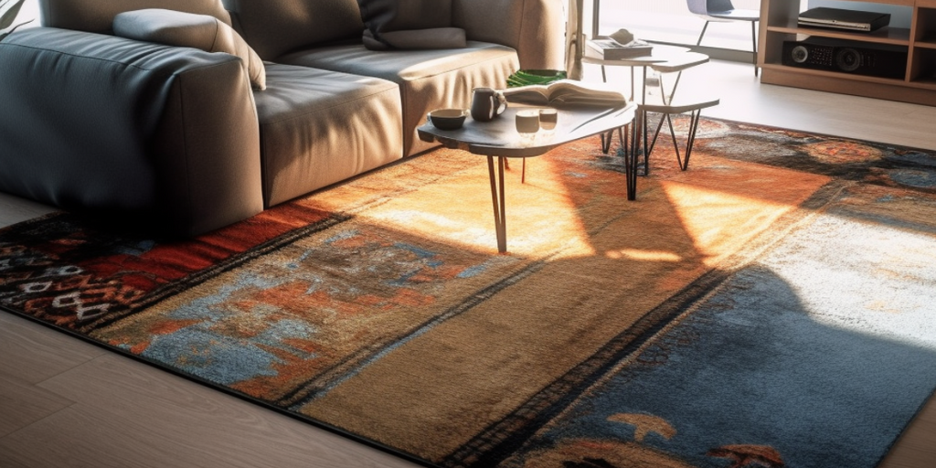 Furniture Recommendations for Your Gaming Love Nest Renovation SG featuring stylish and vibrant rug, providing a comfortable and aesthetically pleasing element to the gaming lounge.