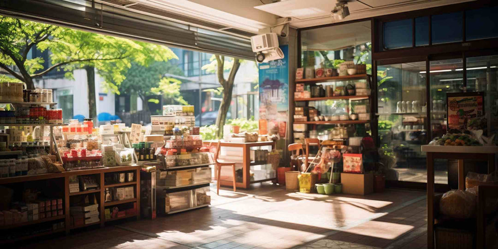 an image of a mini grocery shop in HDB, depicting the regulatory guidelines to follow when renovating it.