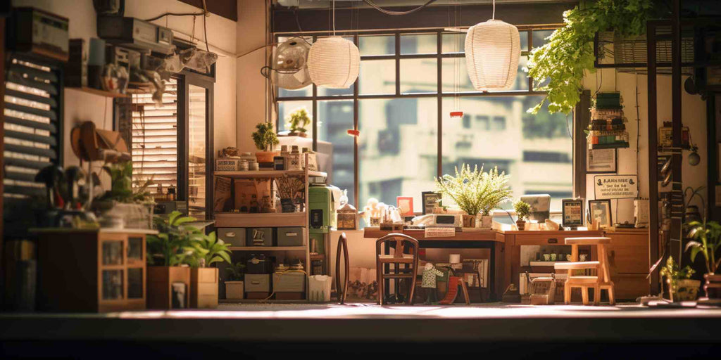 Image featuring innovative interior design ideas for HDB commercial renovations. The picture showcases a beautifully designed HDB shop, highlighting the creative use of space, lighting, and décor to enhance aesthetic appeal and functionality