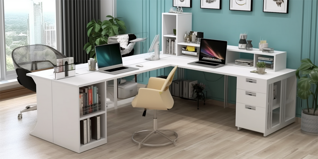 How Can the Layout of an L-Shaped Desk Benefit Multitasking and Workflow