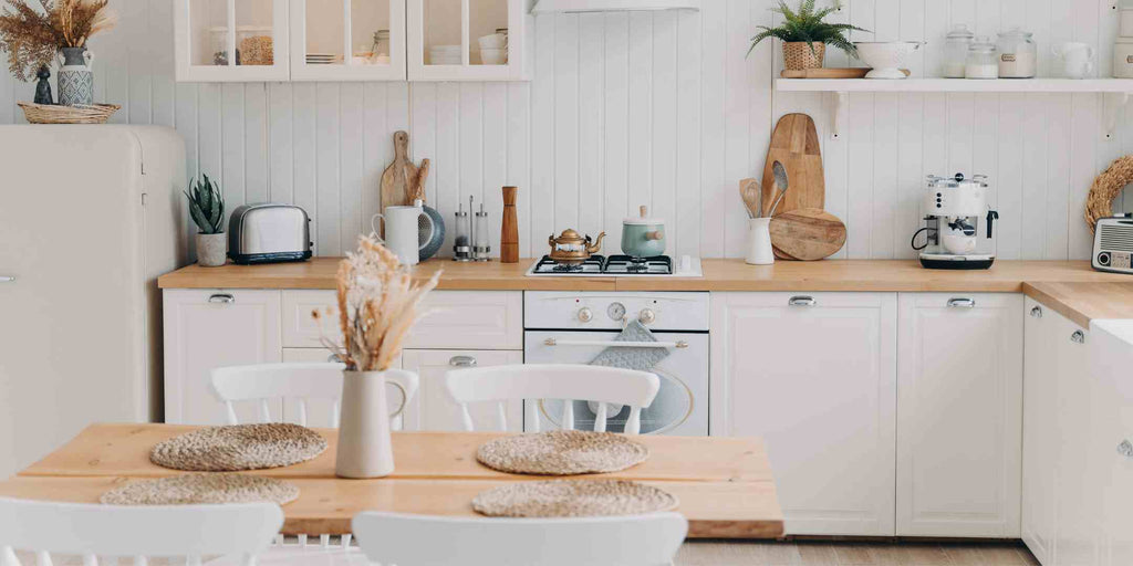 Scandinavian IKEA kitchen and dining room furniture