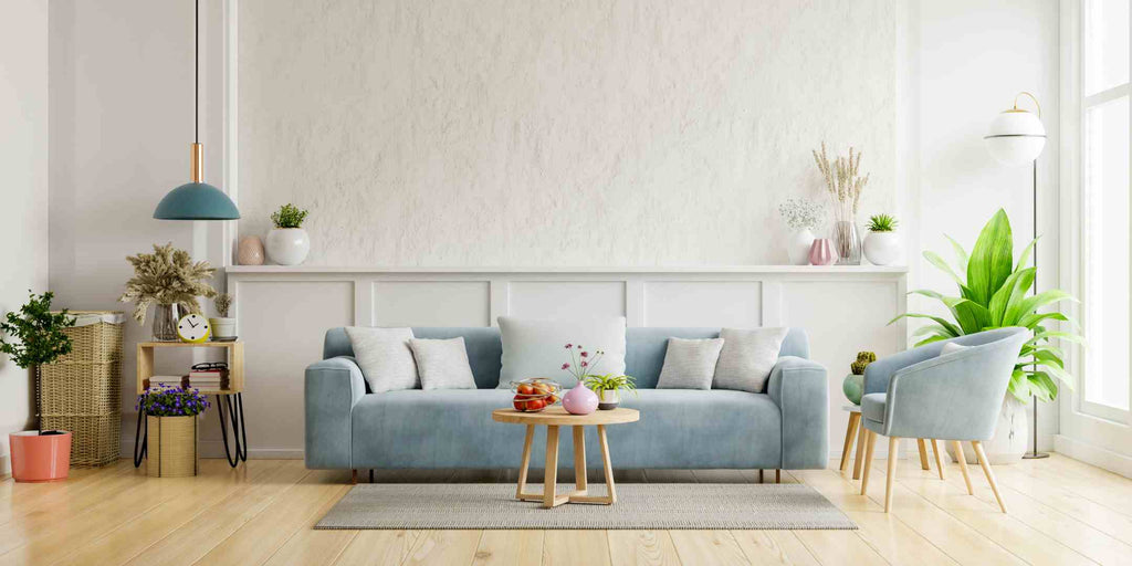 Scandinavian IKEA living room furniture