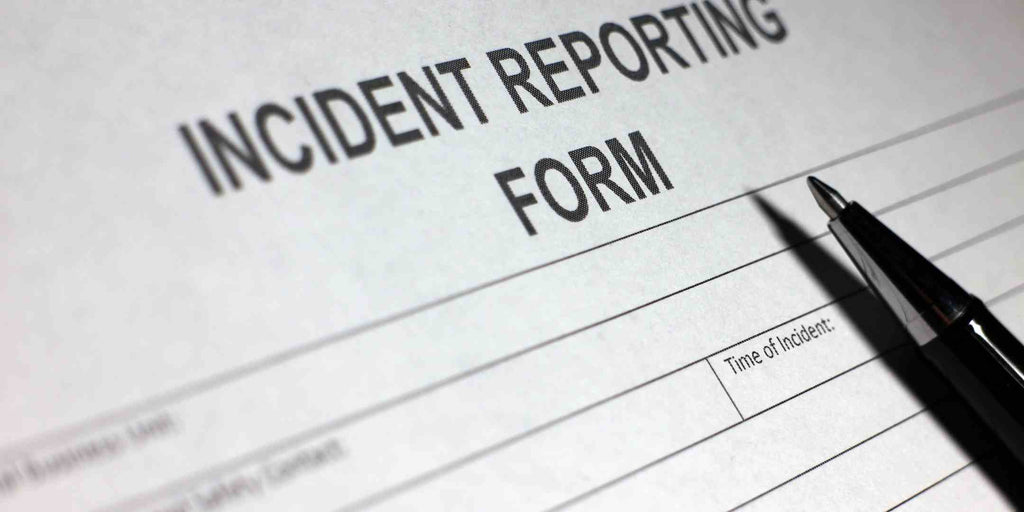 An incident report form symbolizing the process of reporting scams. This image underlines the homeowner's role in protecting the home renovation industry and the resources available to them for seeking help