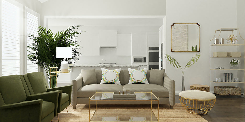 A modern, Scandinavian-style living room in a Singapore home showcasing minimalist design, clean lines, nature and sustainable materials. The room features natural light, neutral colors, wooden furnishings, and indoor plants, exemplifying the principles of Scandinavian interior design for a sustainable home renovation.