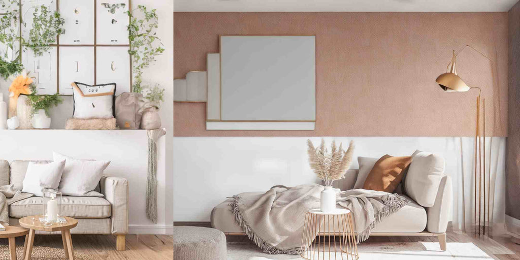 Incorporating Peach Accents in Scandinavian Living Room Design