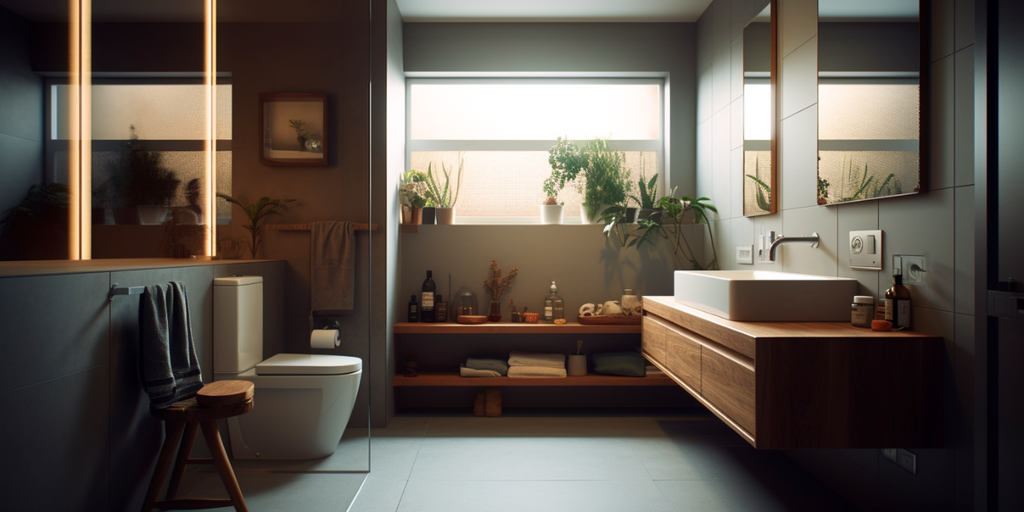 Minimalistic Interior Design for Toilet Room