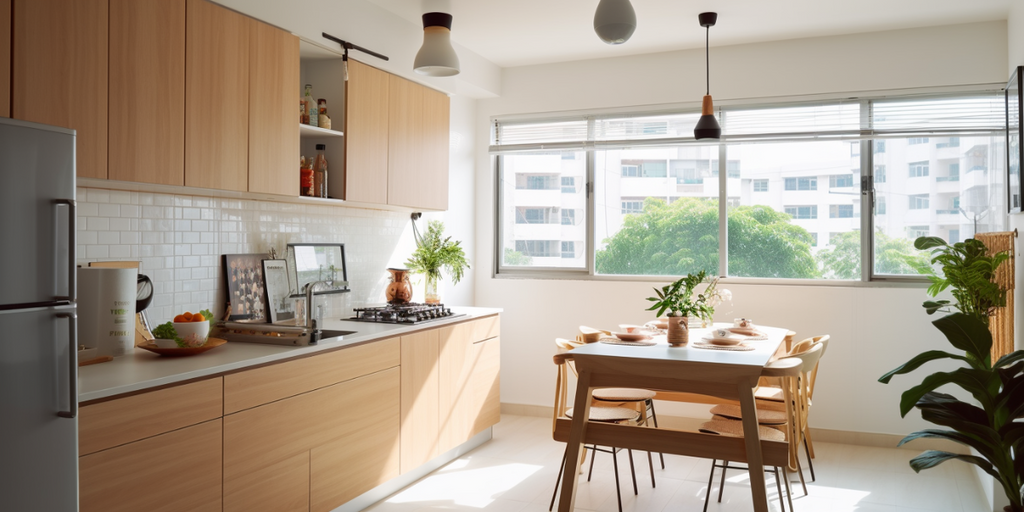 Scandinavian hdb kitchen