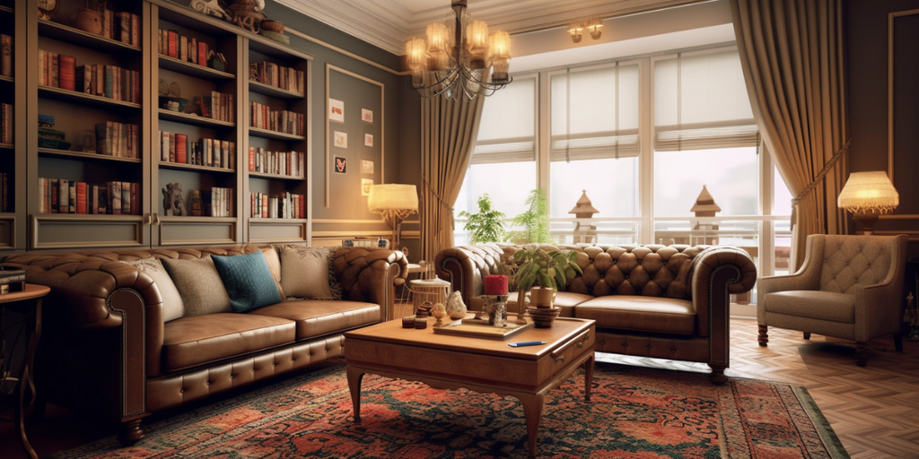 Netflix-inspired Sherlock Holmes living room