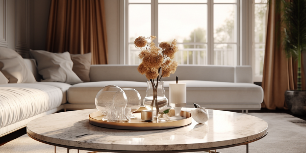 instagrammable coffee table styling