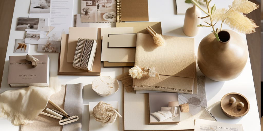 The Importance of Mood Boards in Interior Design Planning featuring an image that demonstrates the essential role of mood boards in interior design planning, emphasising the mix of creativity and structured thinking involved in this process.