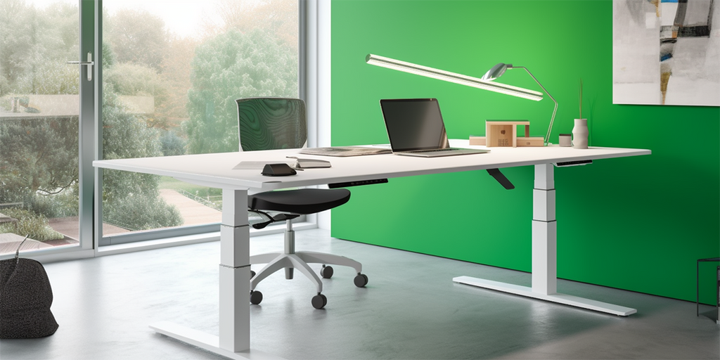 What is the Range of Height Adjustment Offered by the Desk