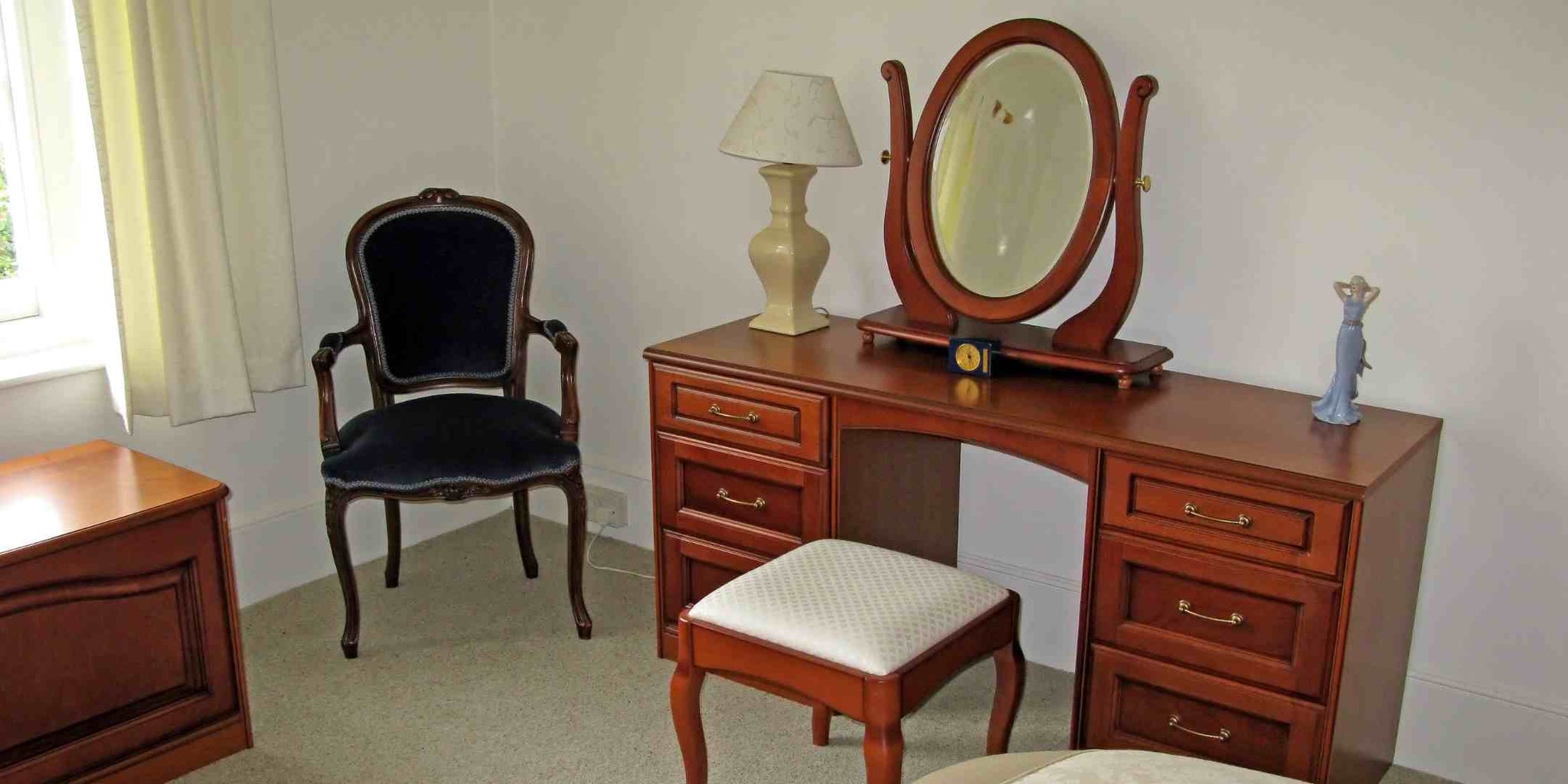 Wooden Dressing Table with a Mirror
