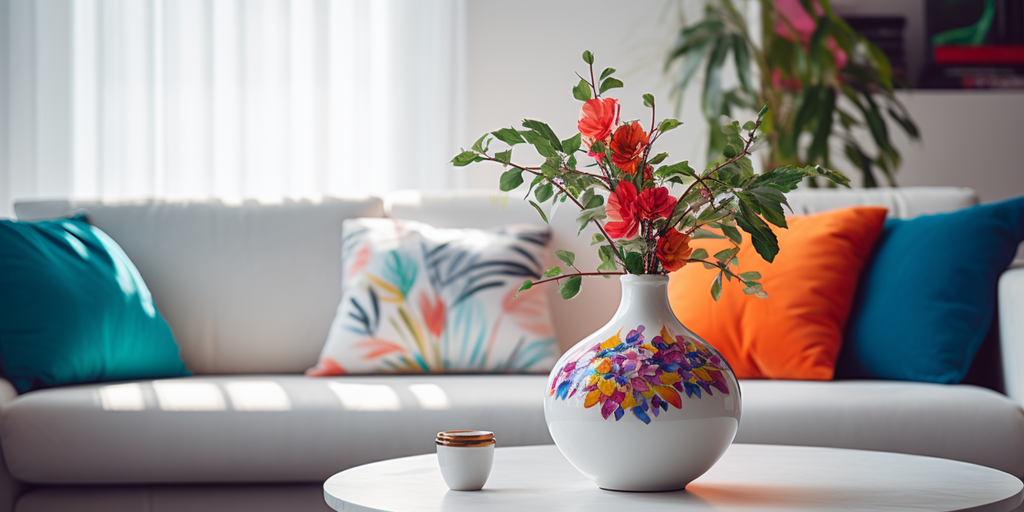 eclectic HDB living room vase decoration