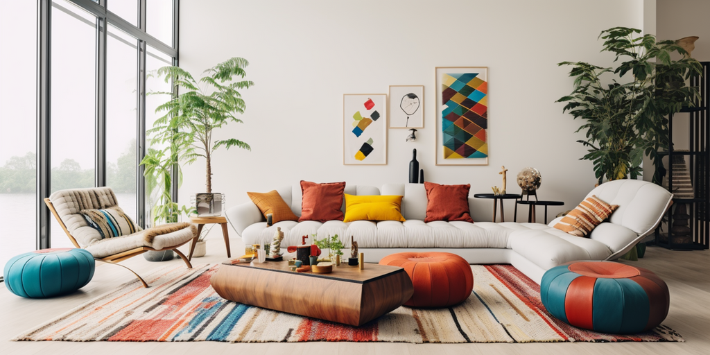 eclectic living room plush accessories