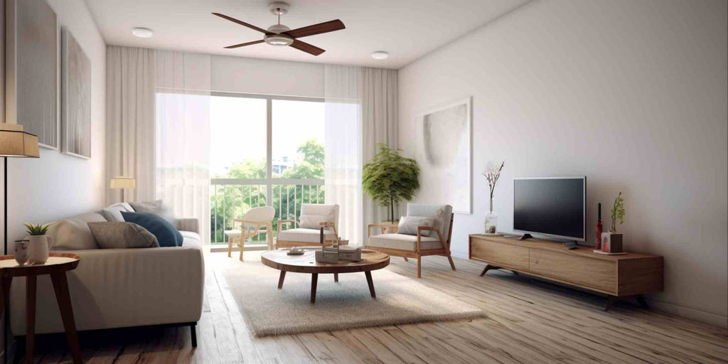 modern farmhouse HDB living room