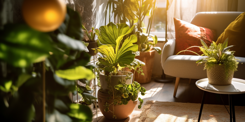 indoor plants for Bohemian interior design