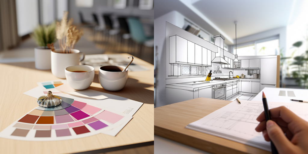 HDB kitchen colour planning