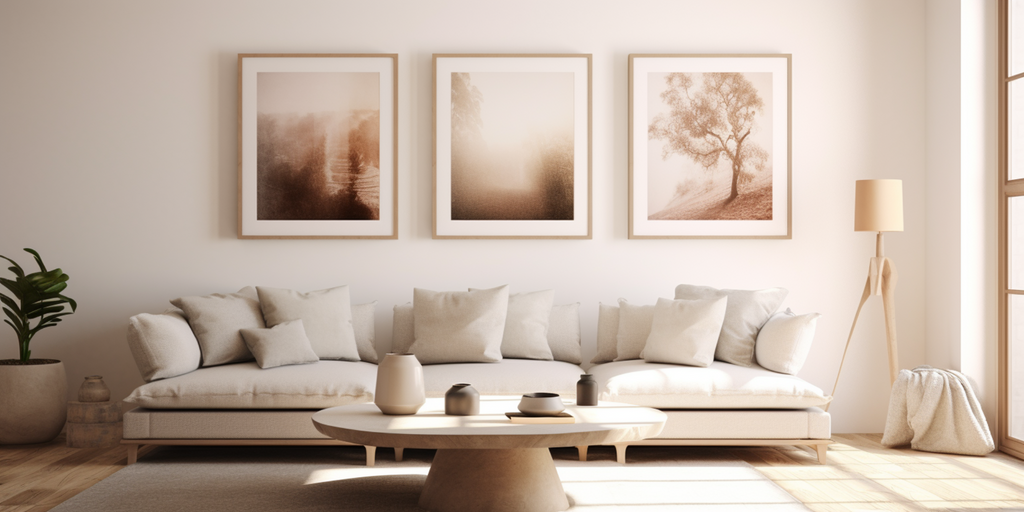 living room gallery wall