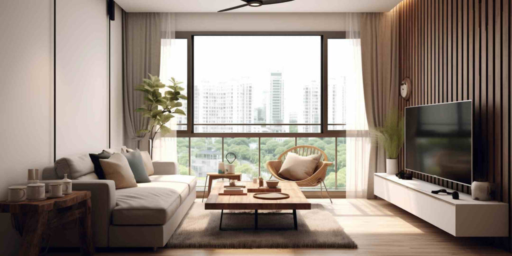 modern HDB living room