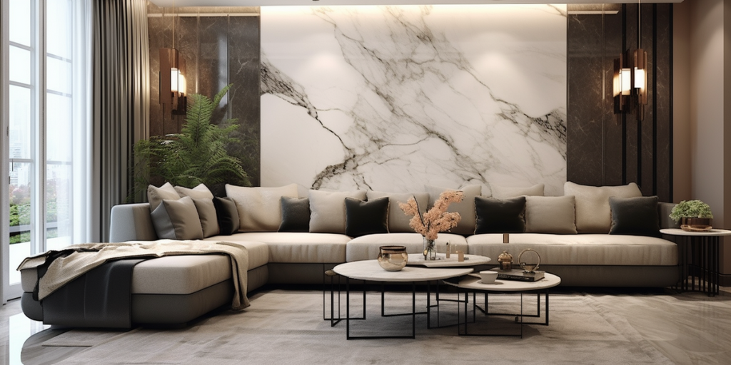 modern luxury HDB living room