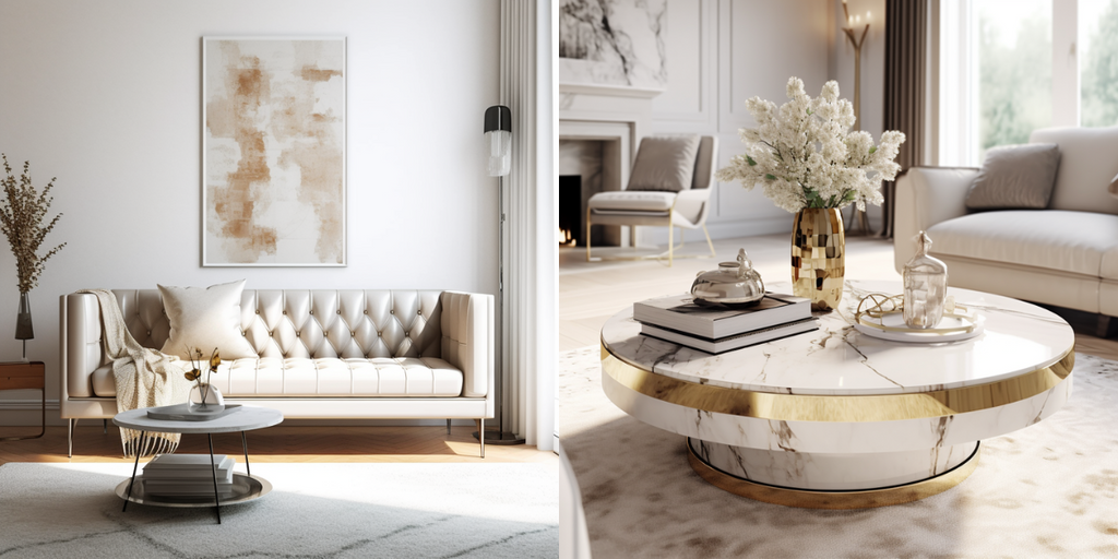 modern luxury HDB living room furniture