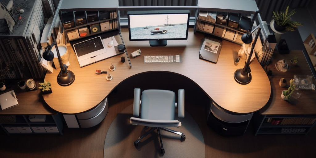 office-renovation-U-shaped-desk