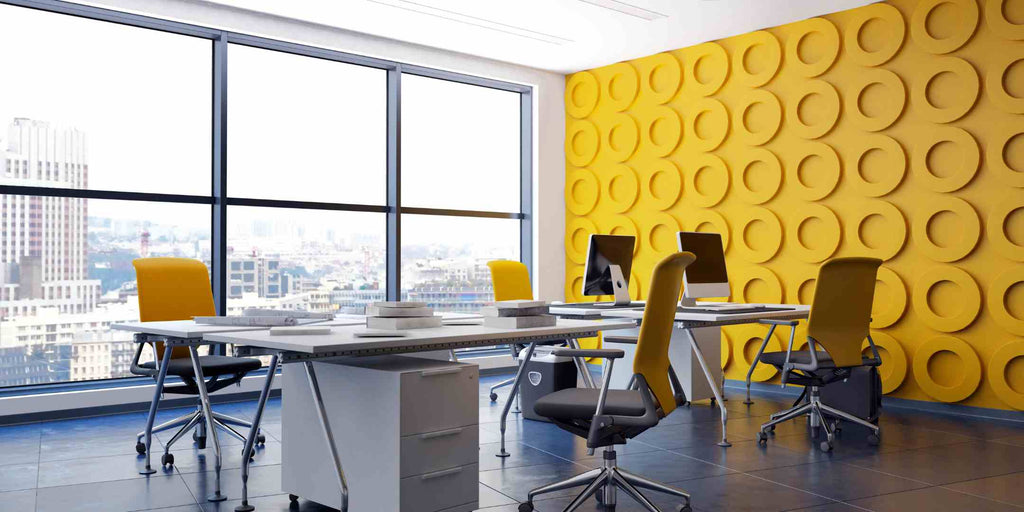 Yellow Office interior design