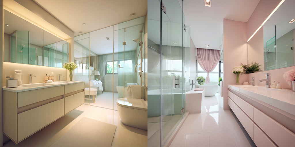 open-concept hdb bathroom interior design