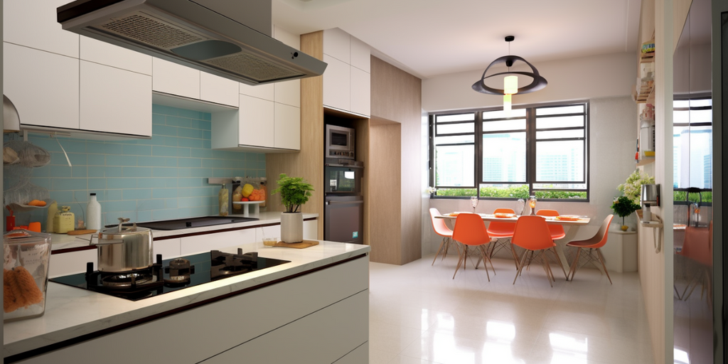 open-concept modular hdb kitchen