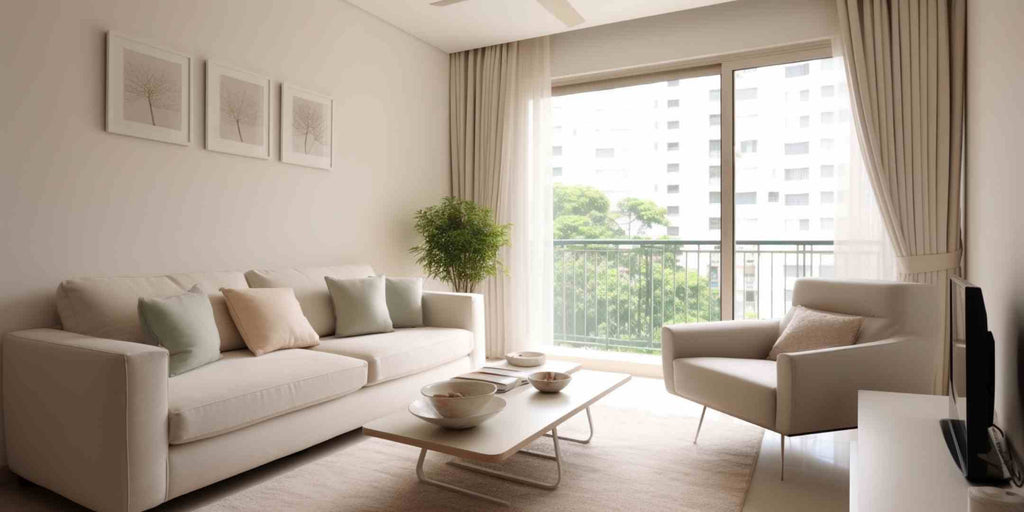 small apartment Singapore neutral colours