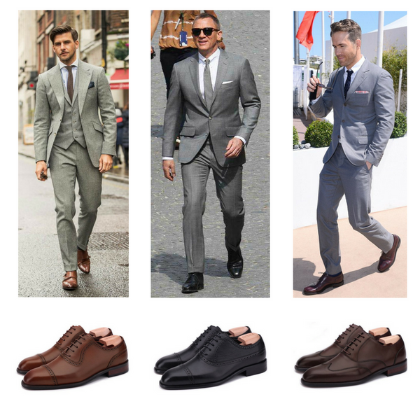 Mens Grey Suit What Color Shoes : 60 Best Grey Suit With Brown Shoes ...